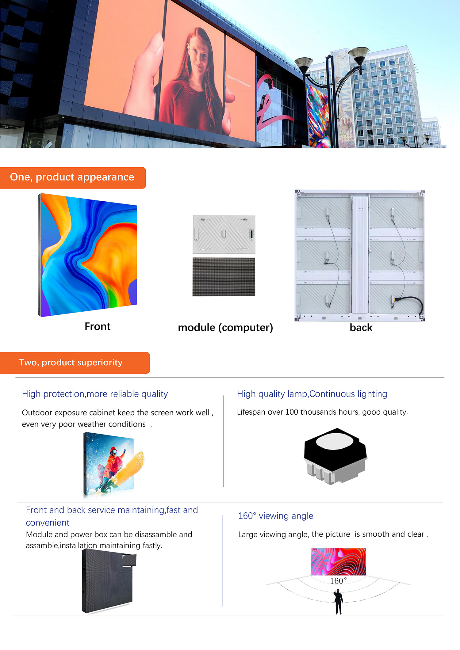 Outdoor Energy Saving LED Display
