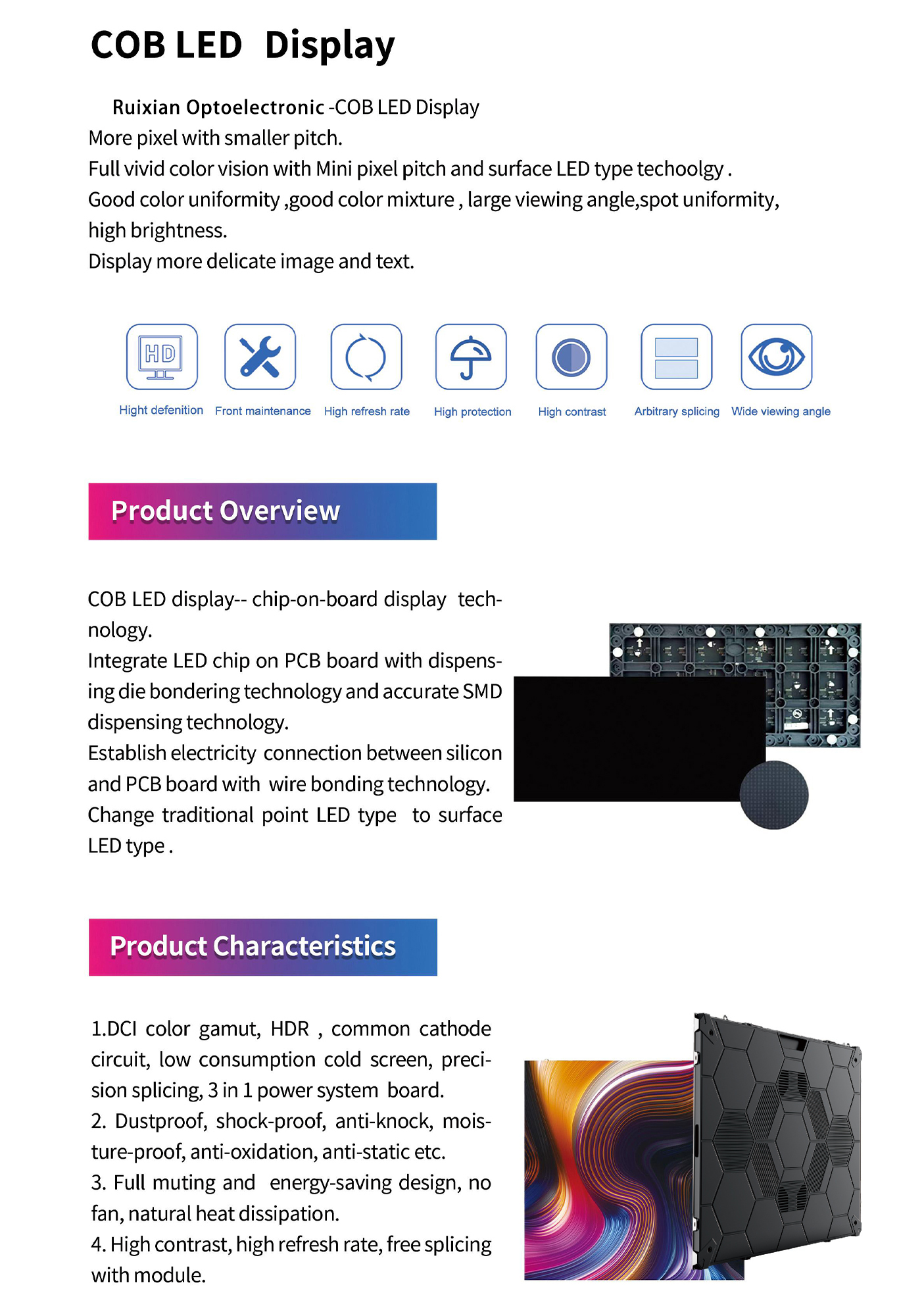 COB LED Display