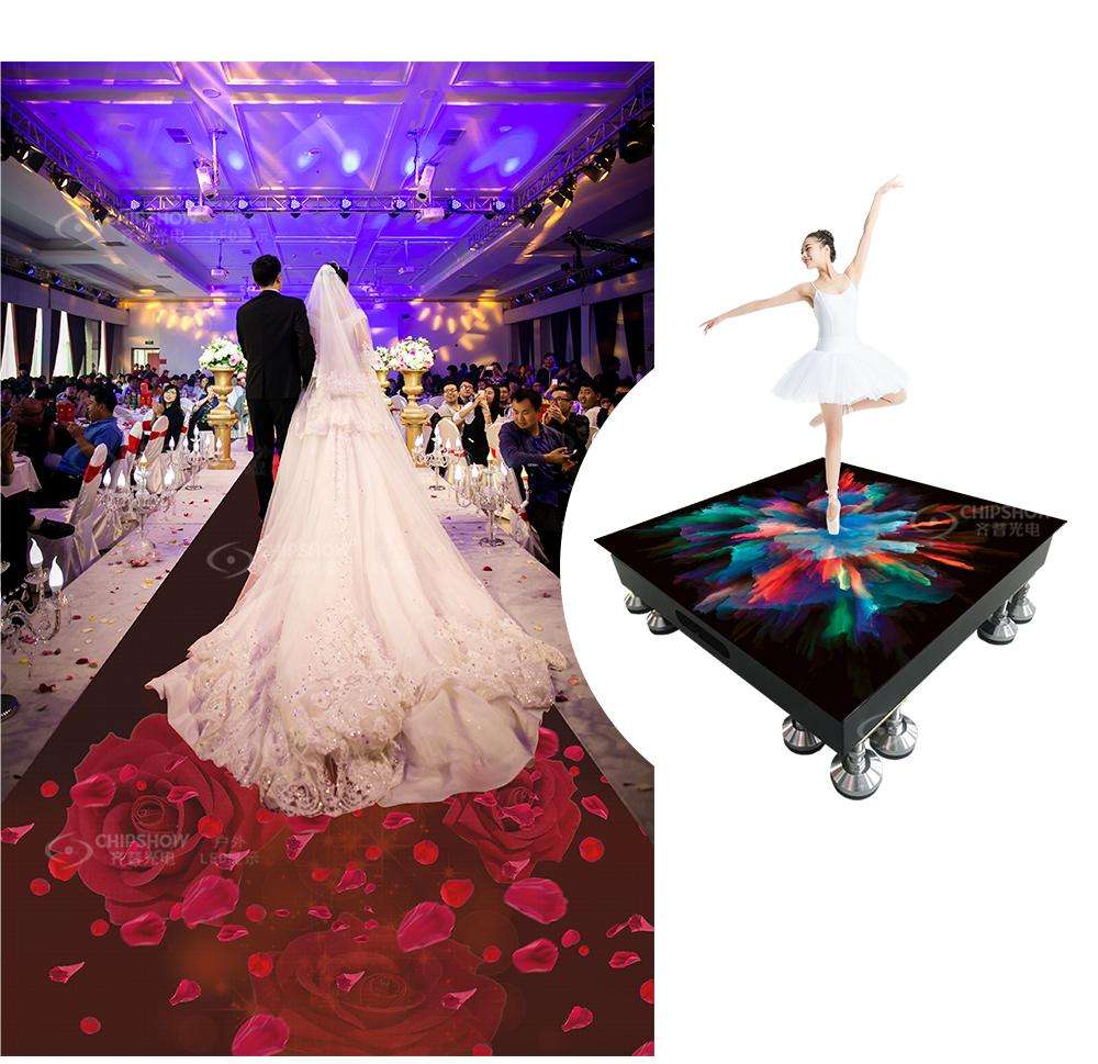 led interactive floor tile screen
