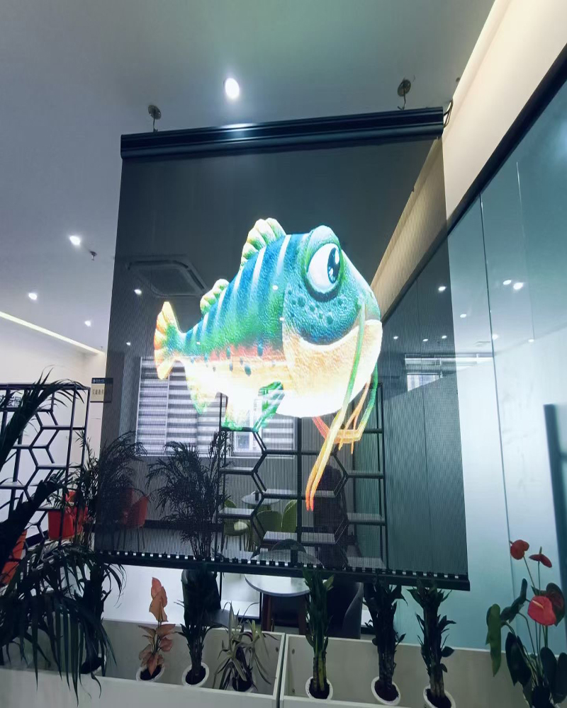 LED glass window holographic transparent screen - Shenzhen Ruixian ...