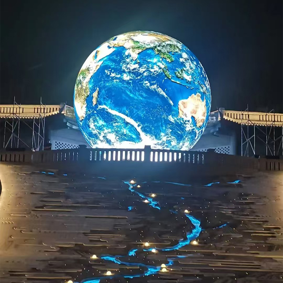 LED outdoor spherical screen