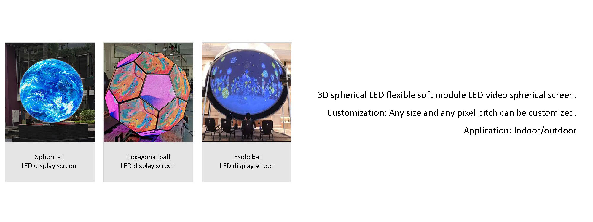 LED outdoor spherical screen LED outdoor spherical screen