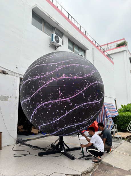 Outdoor LED spherical screen- a new value engine for commercial space Outdoor LED spherical screen- a new value engine for commercial space