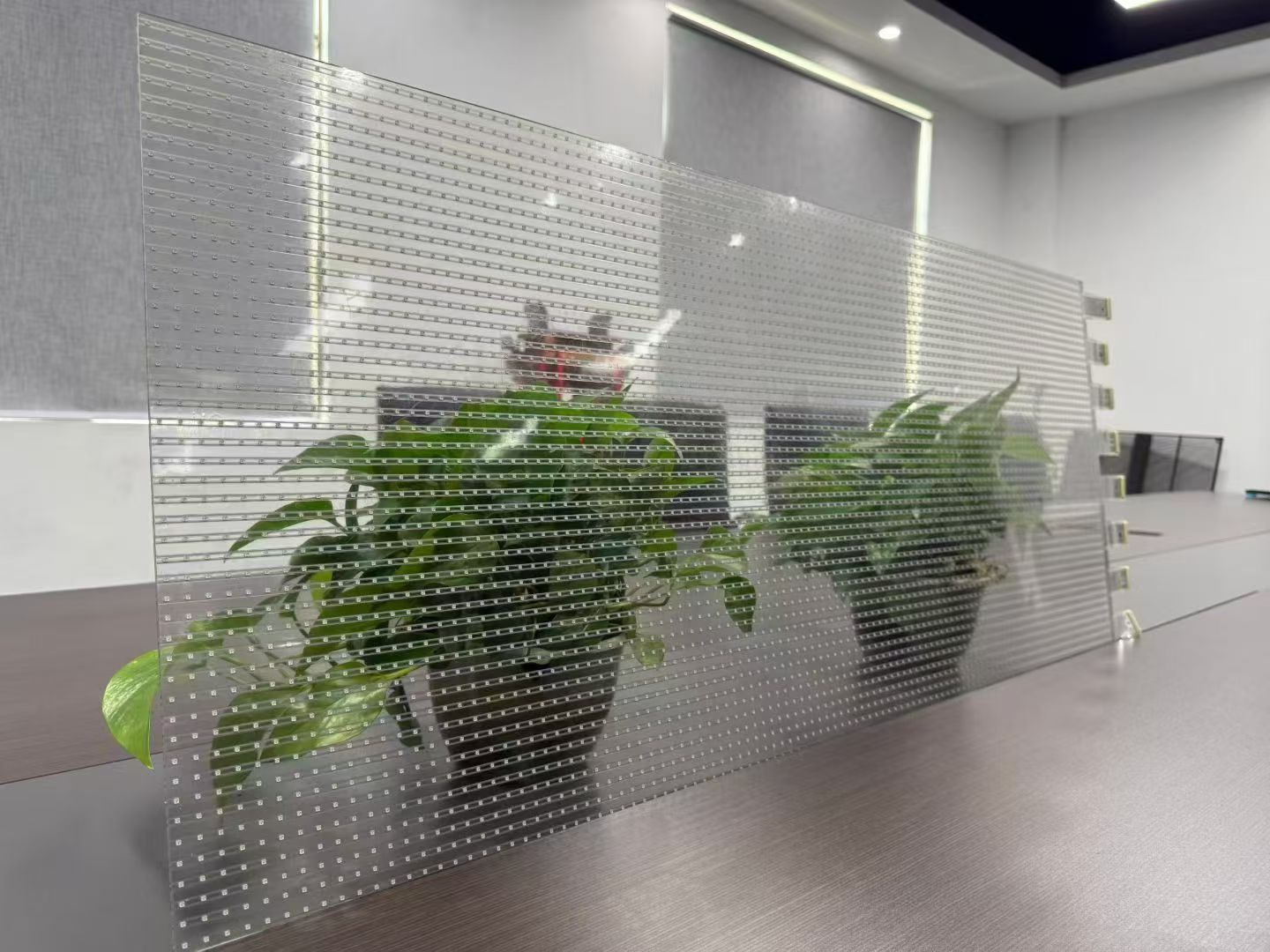 Innovative application of LED glass window film screen