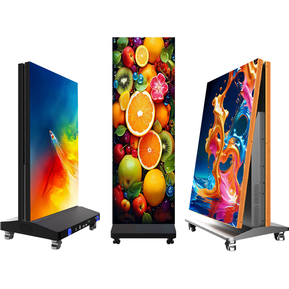 LED mobile folding poster screen